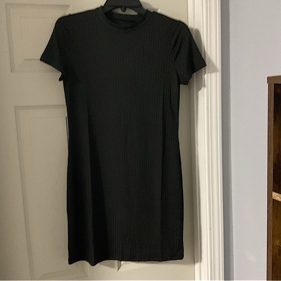 BRAND NEW! Women’s Ribbed Bodycon Crew Neck Short Sleeve Cocktail Daring Mini L - Picture 5 of 12